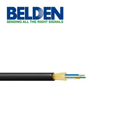 fibra optica  interiorexterior monomodo belden fdsd006r9 6 hilos os2 negro 3280ft1000 metros